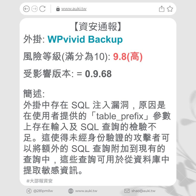 Wpvivid Backup 0 9 68